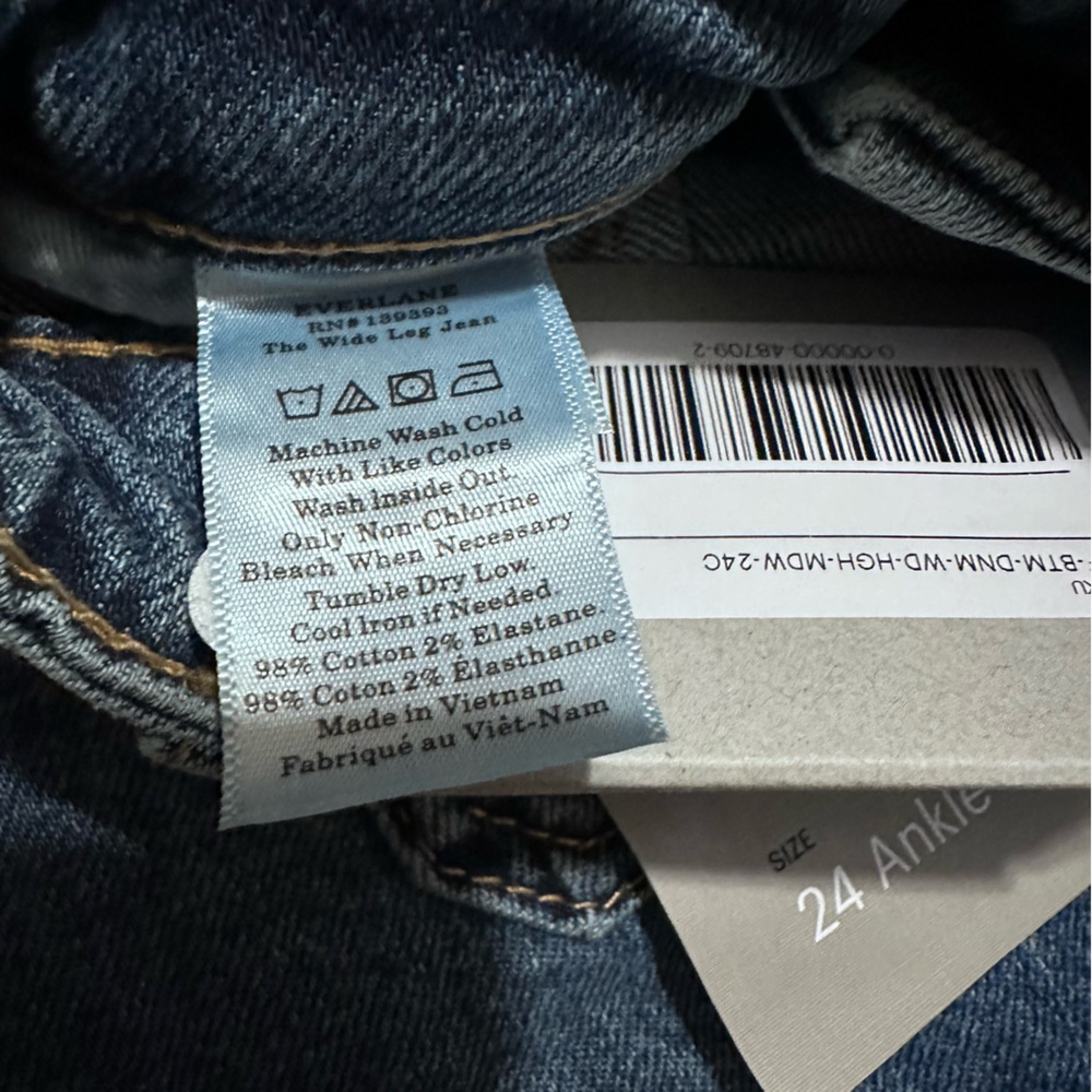Everlane | Jeans | The Wide Leg Jean • Ankle - Picture 7 of 10